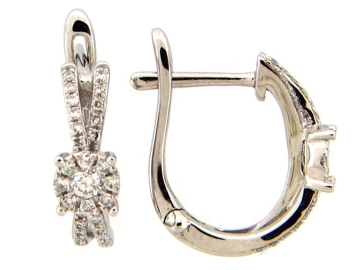 DIAMOND EARRING, 14KW (N)
