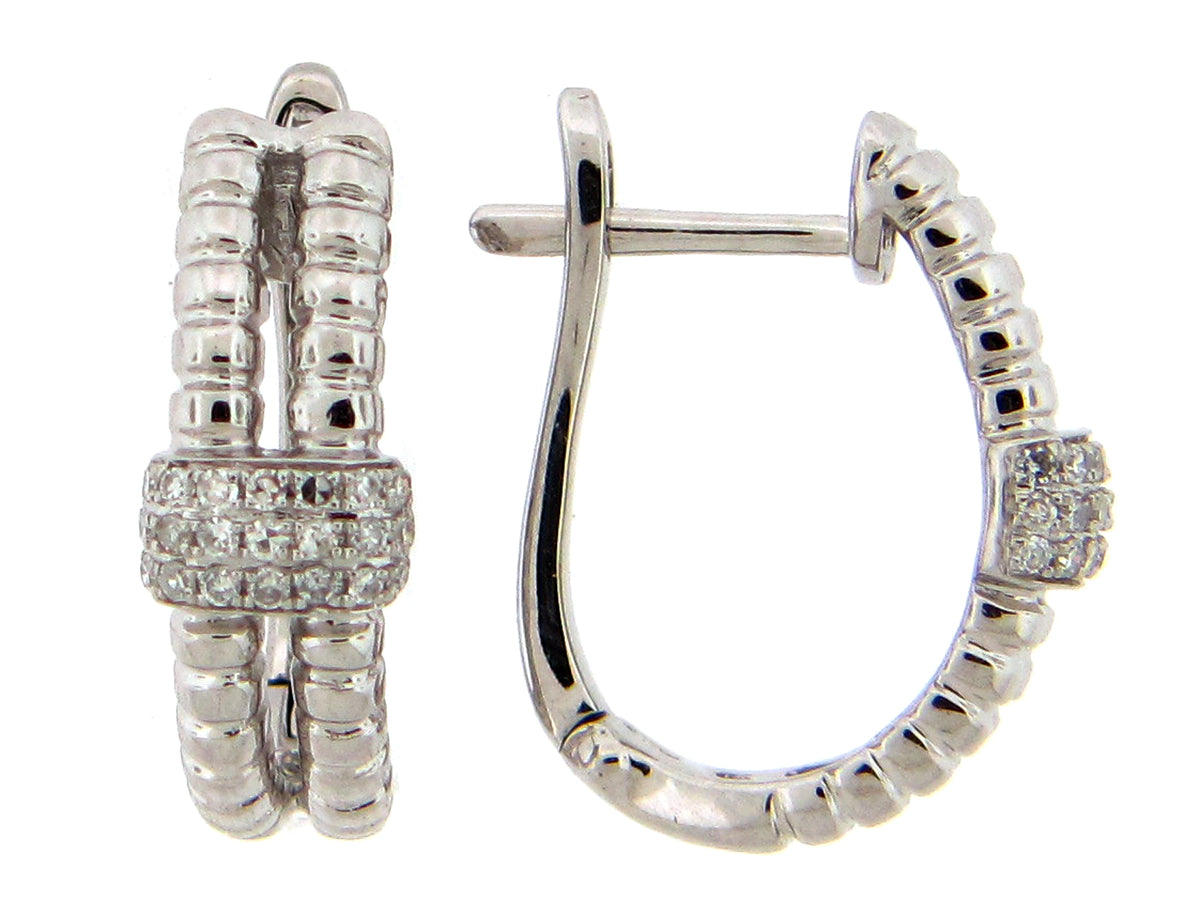 DIAMOND EARRING, 14KW (N