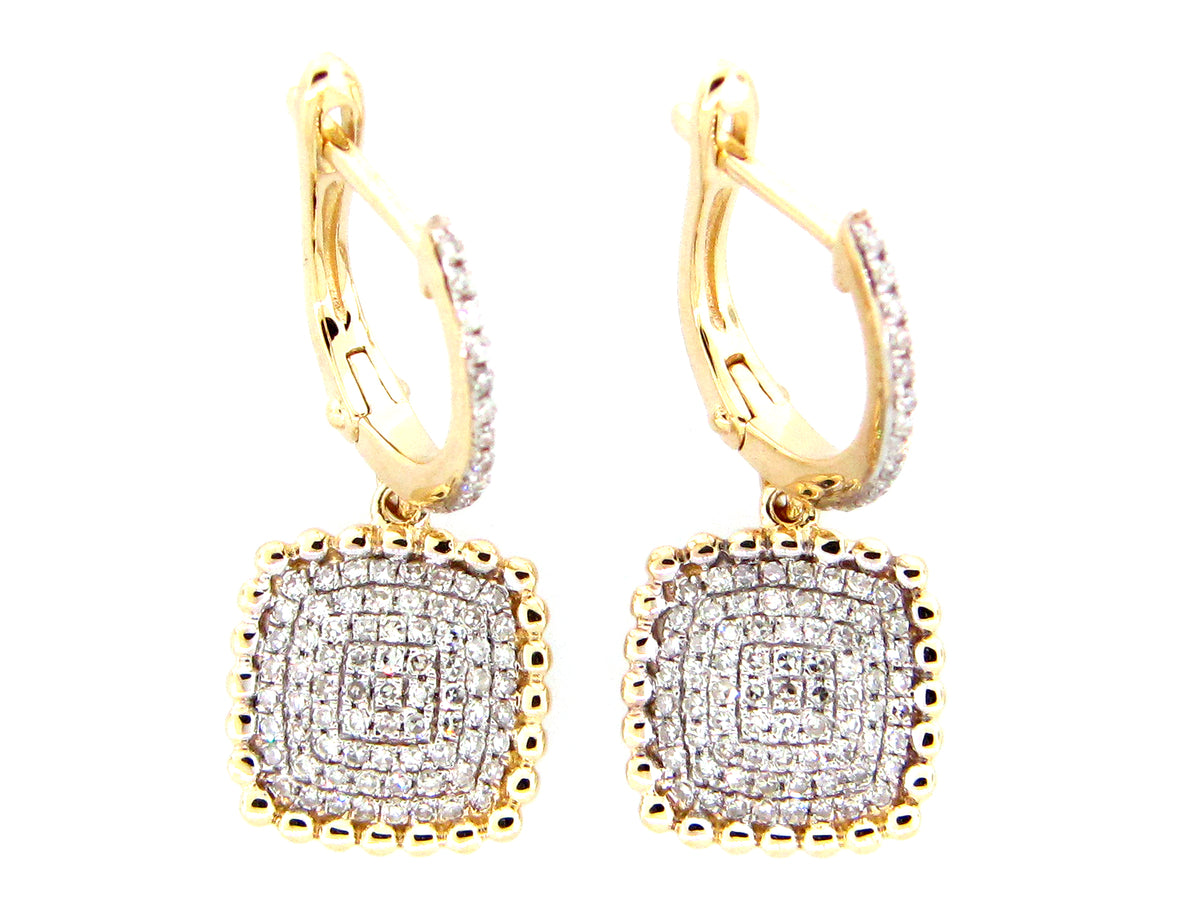 DIAMOND EARRING, 14KY (N)