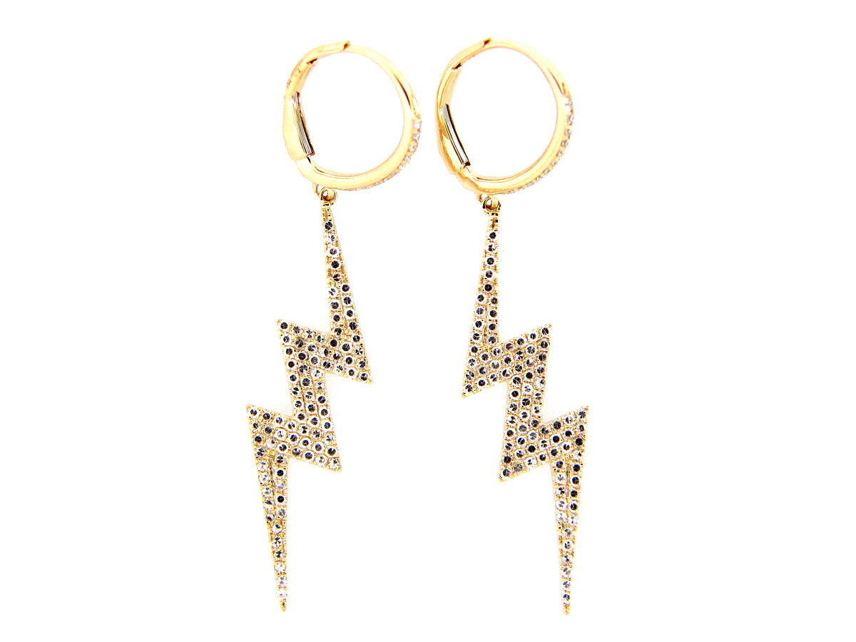 DIAMOND EARRING, 14KY (N)