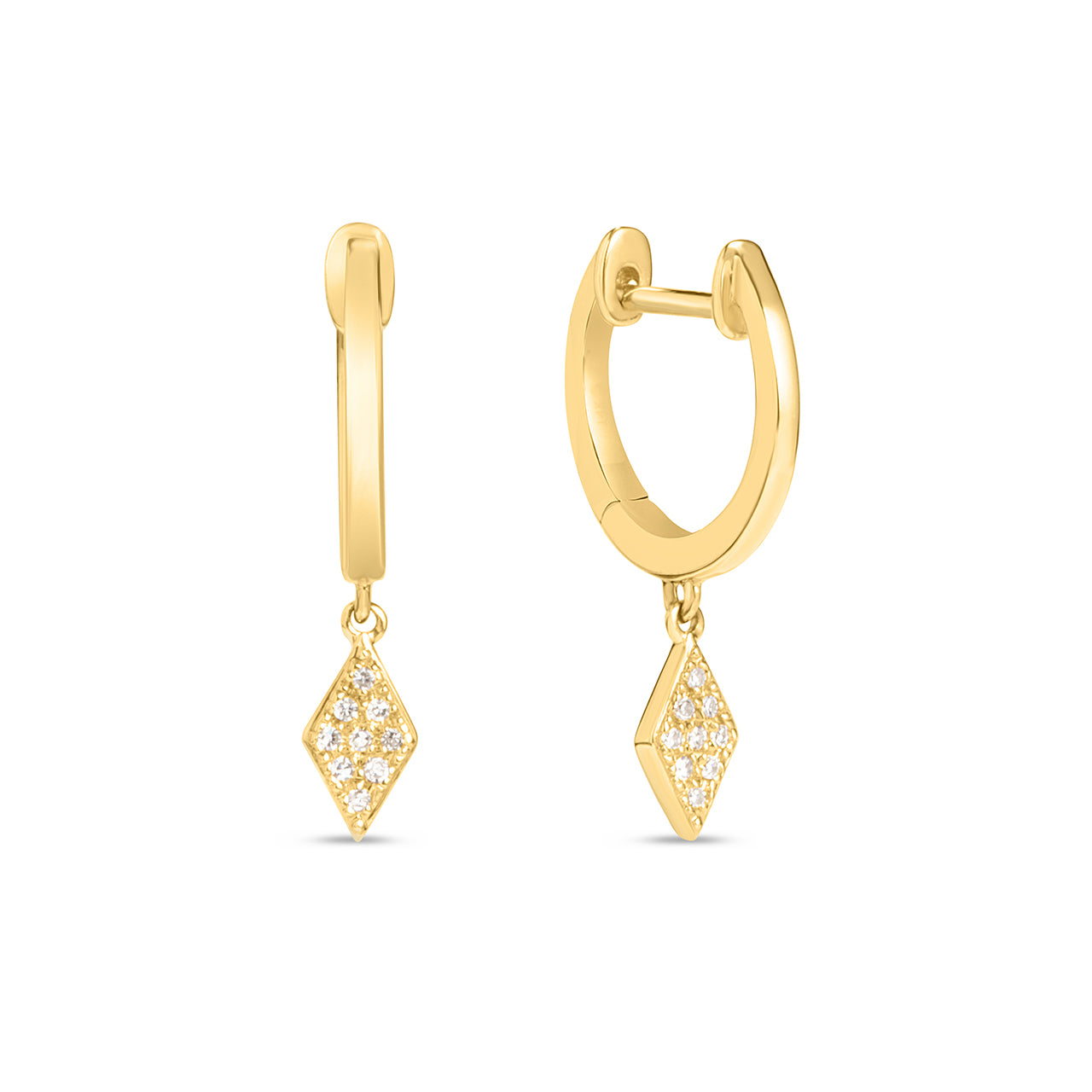 Diamond Kite Dangle Earring
