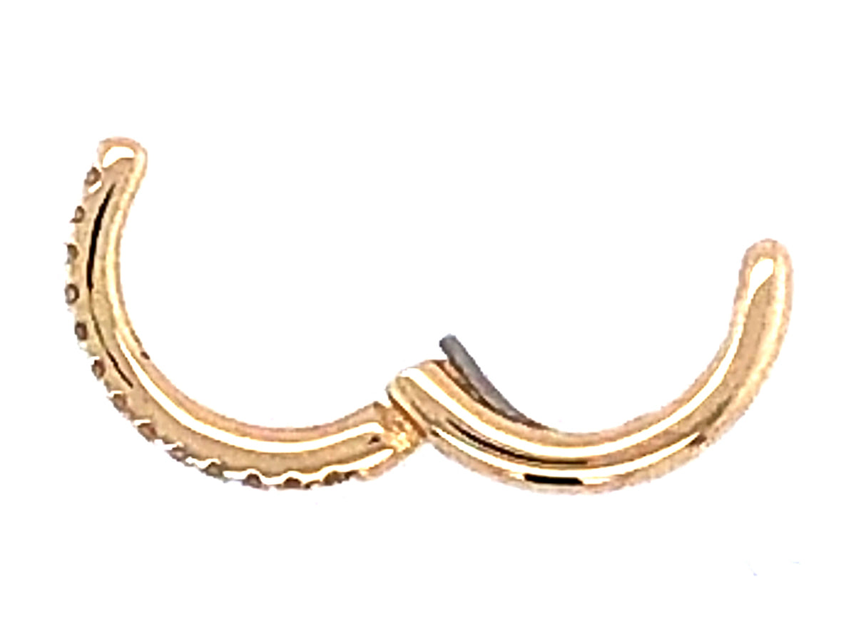 HALF PAIR DIAMOND NO POST EARRING, 14KY (N)