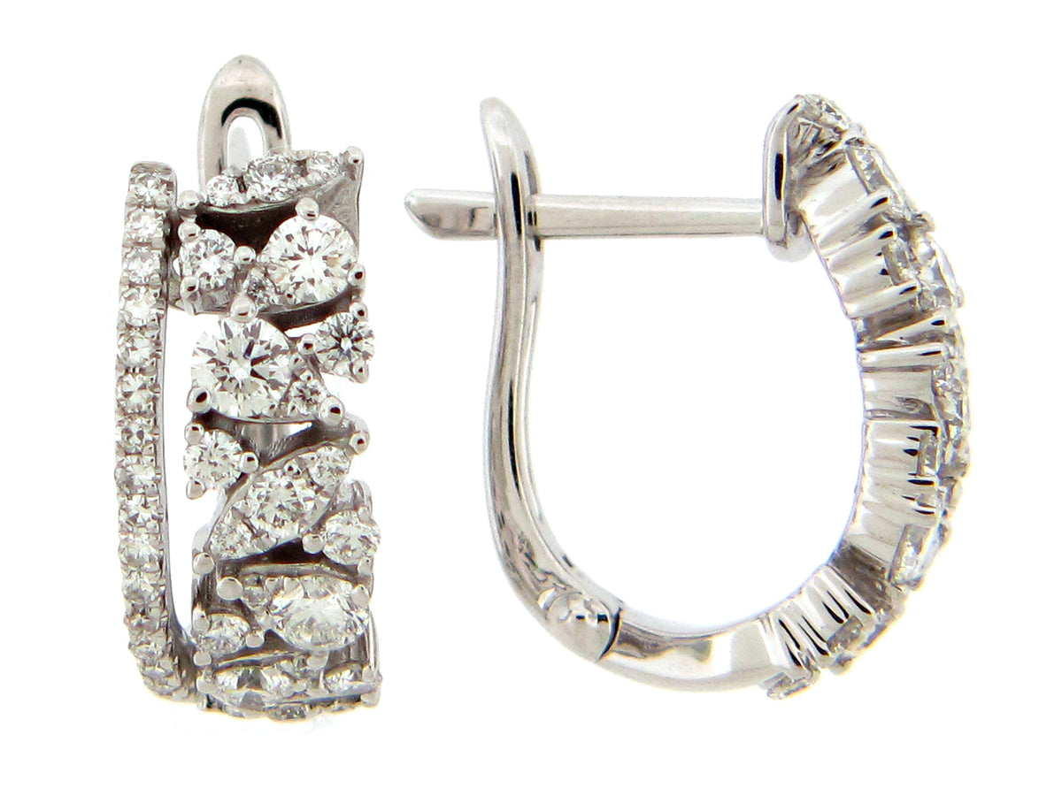 DIAMOND EARRING, 14KW (N)