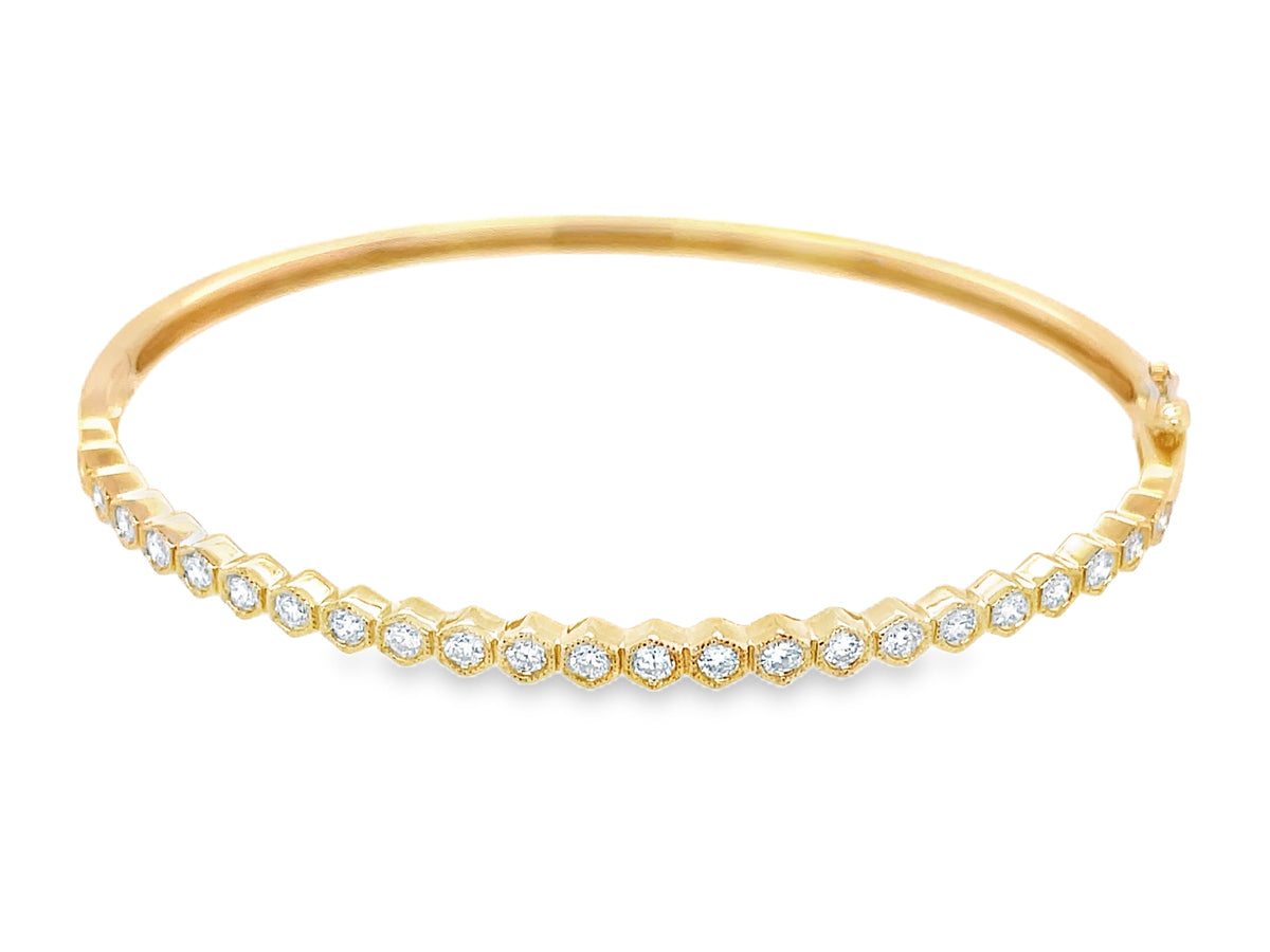 DIAMOND HONEYCOMB BANGLE