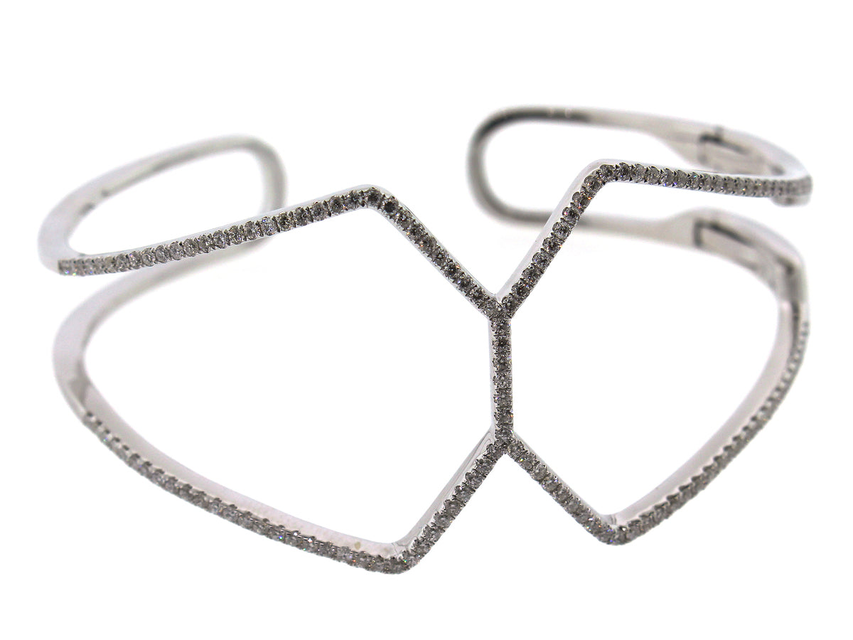 DIAMOND BANGLE, 14KW (N)