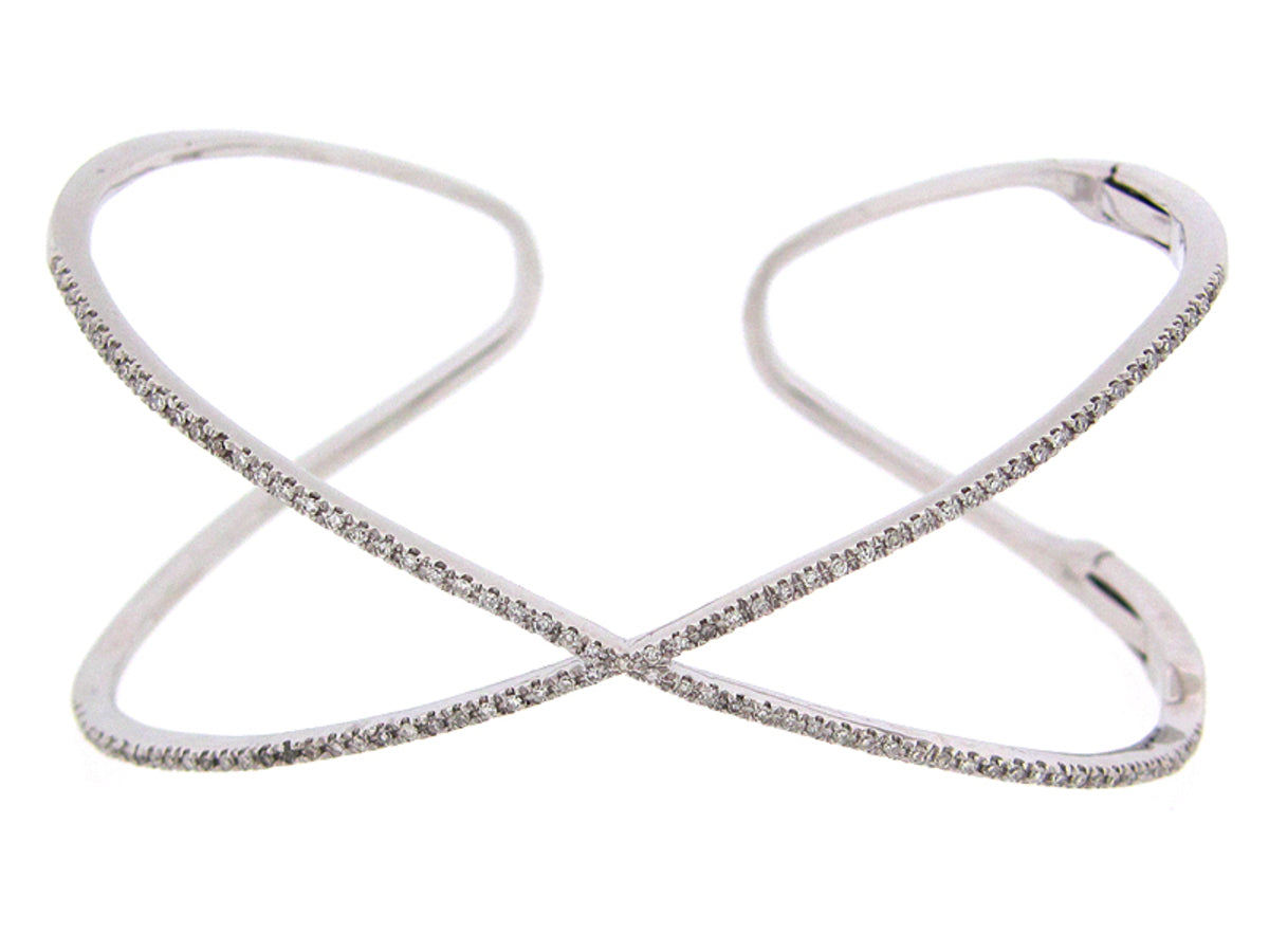 DIAMOND BANGLE, 14KW (N)