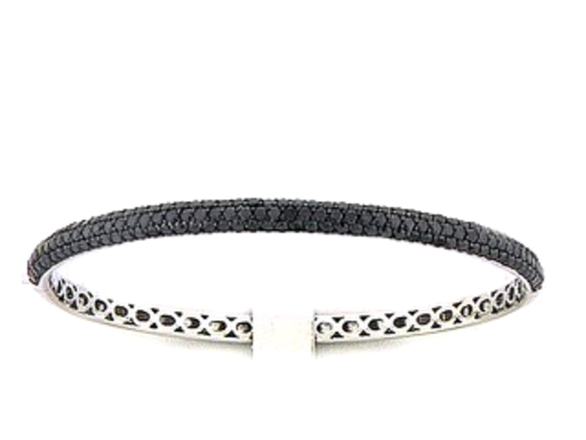BLACK DIAMOND BANGLE, 14KW (R/H)