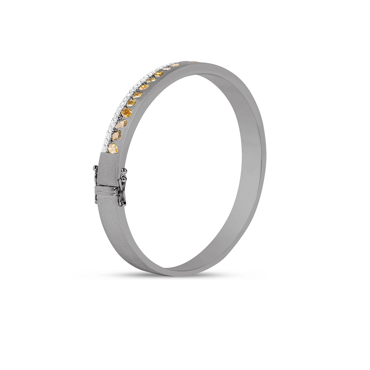 Fancy Diamond Confetti Stack Bangle