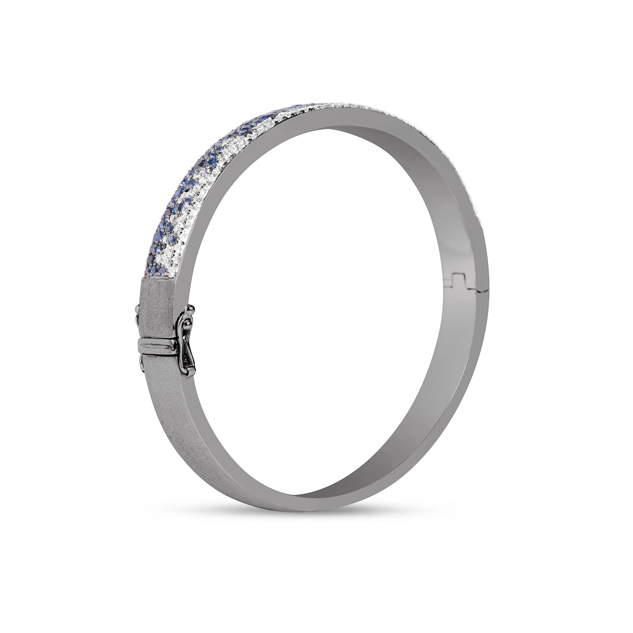 Sapphire & Diamond Pave Confetti Bangle