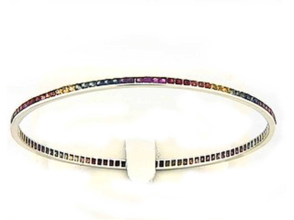 RAINBOW SAPPHIRE BANGLE