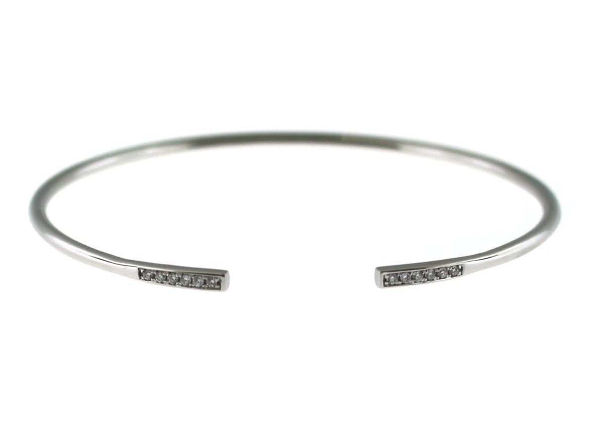 DIAMOND BAR BANGLE, 14KW (N)