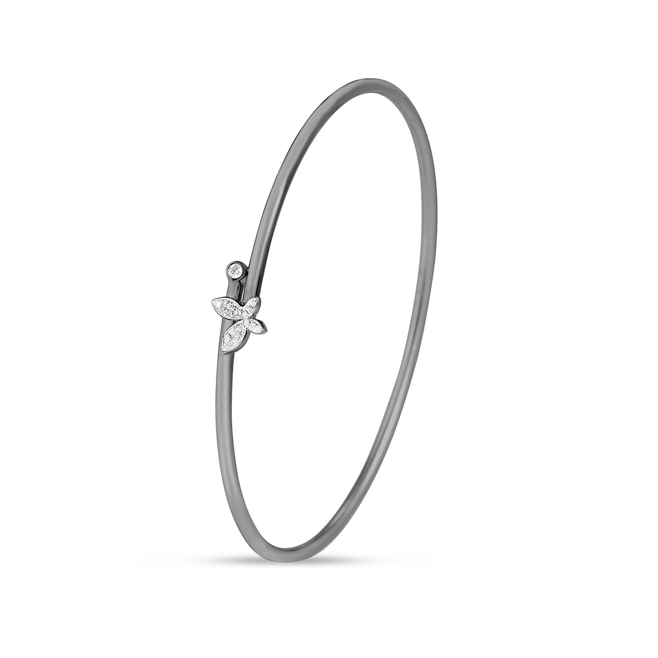 Diamond Butterfly Flex Bangle