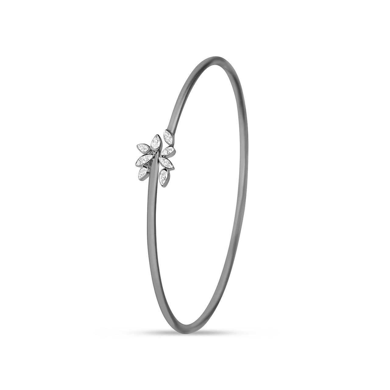 Diamond Marquise Cluster Flex Bangle