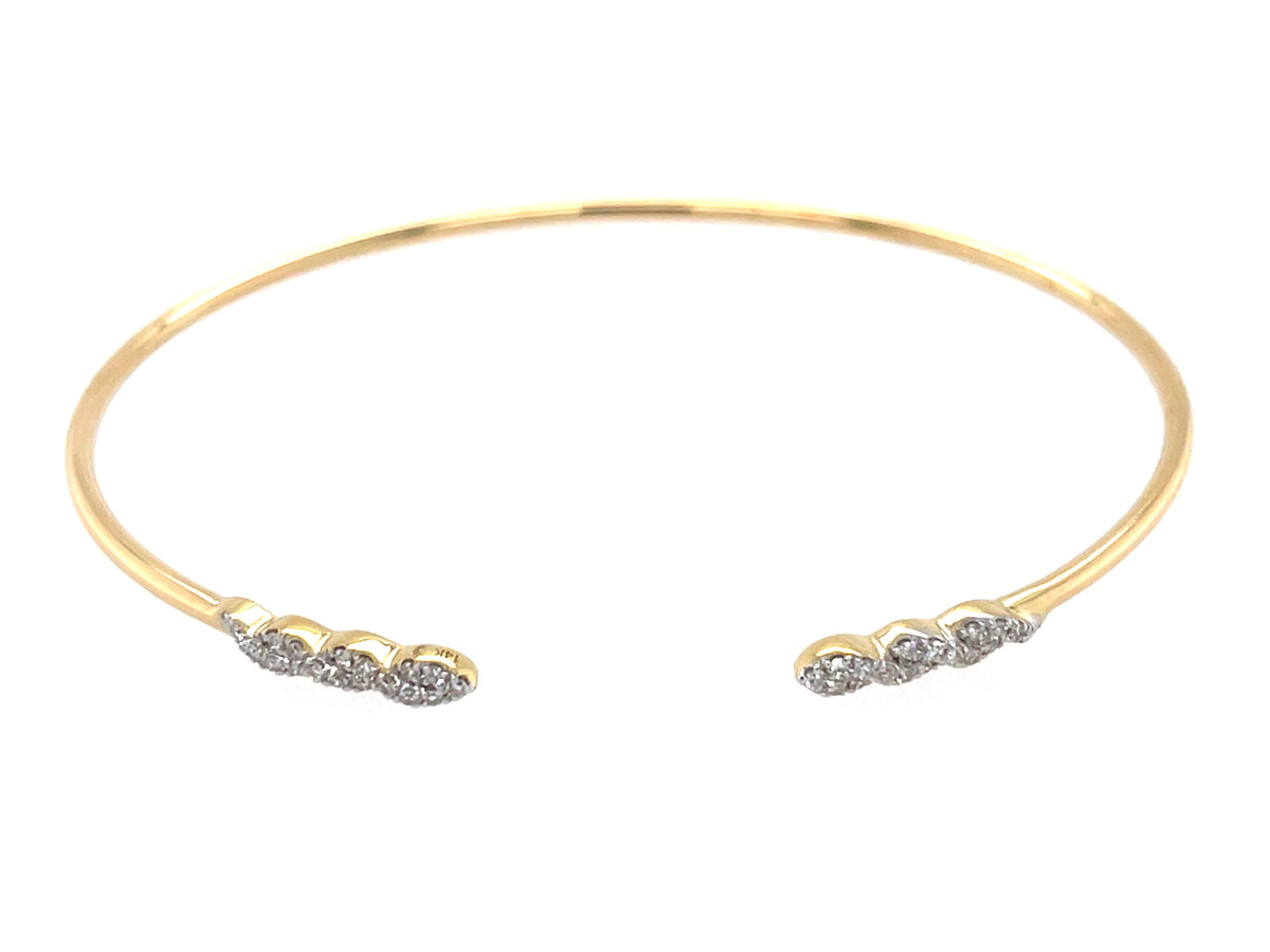 Diamond Twist Flex Bangle