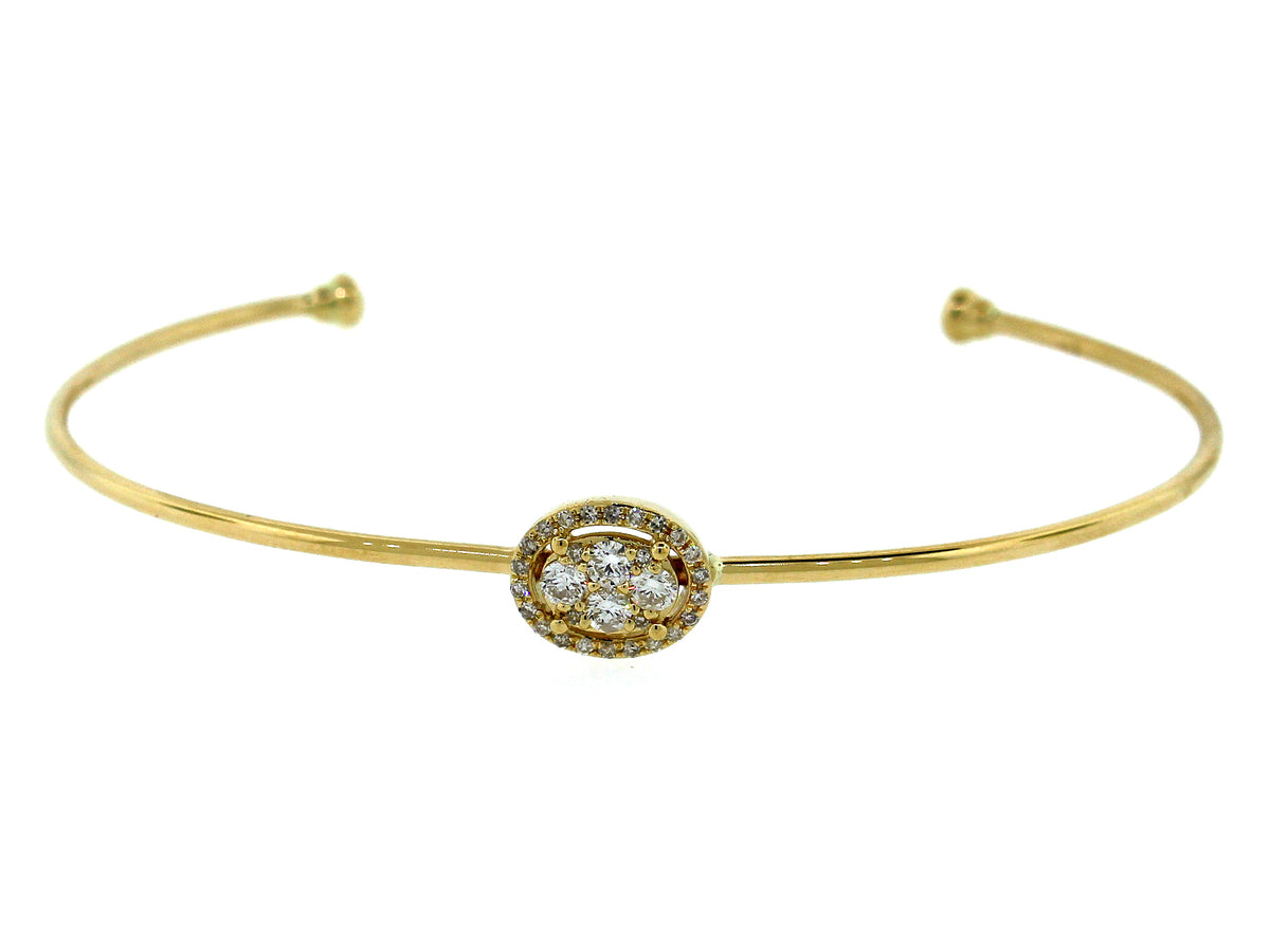 DIAMOND BANGLE, 14KY (N)