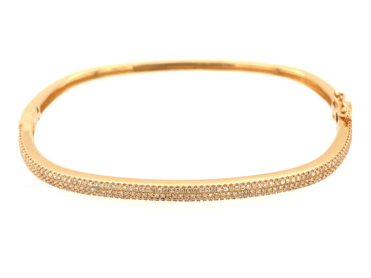 DIAMOND PAVE CUSHION BANGLE