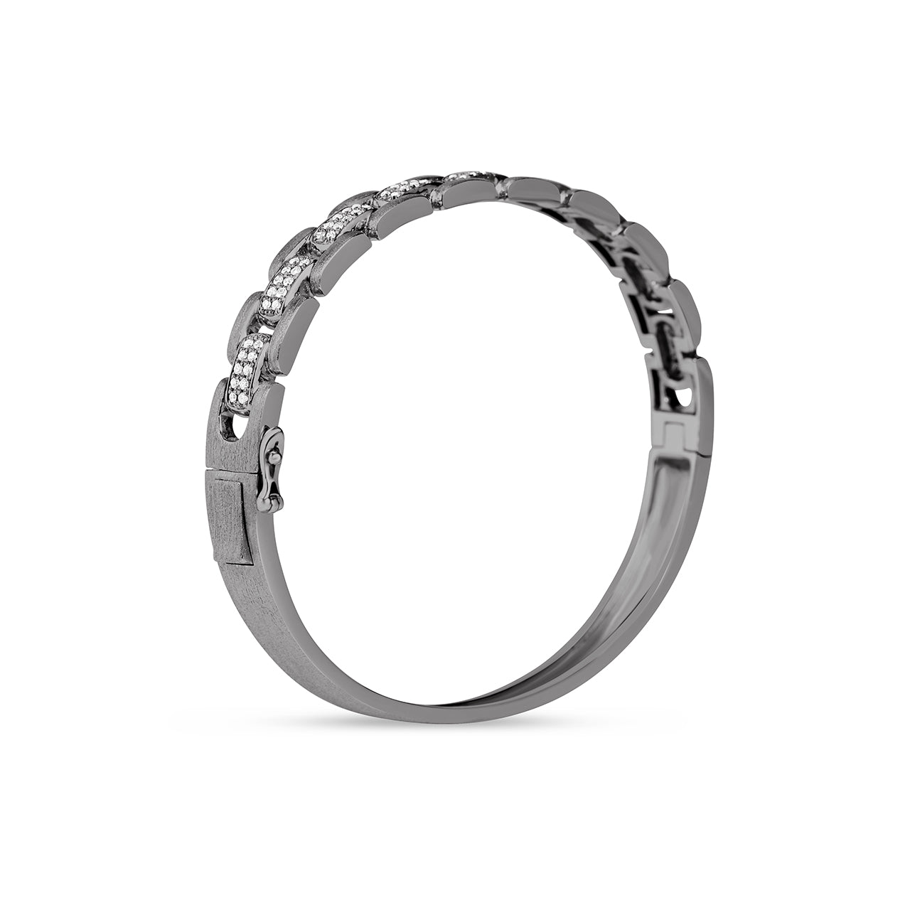 Diamond Square Link Bangle