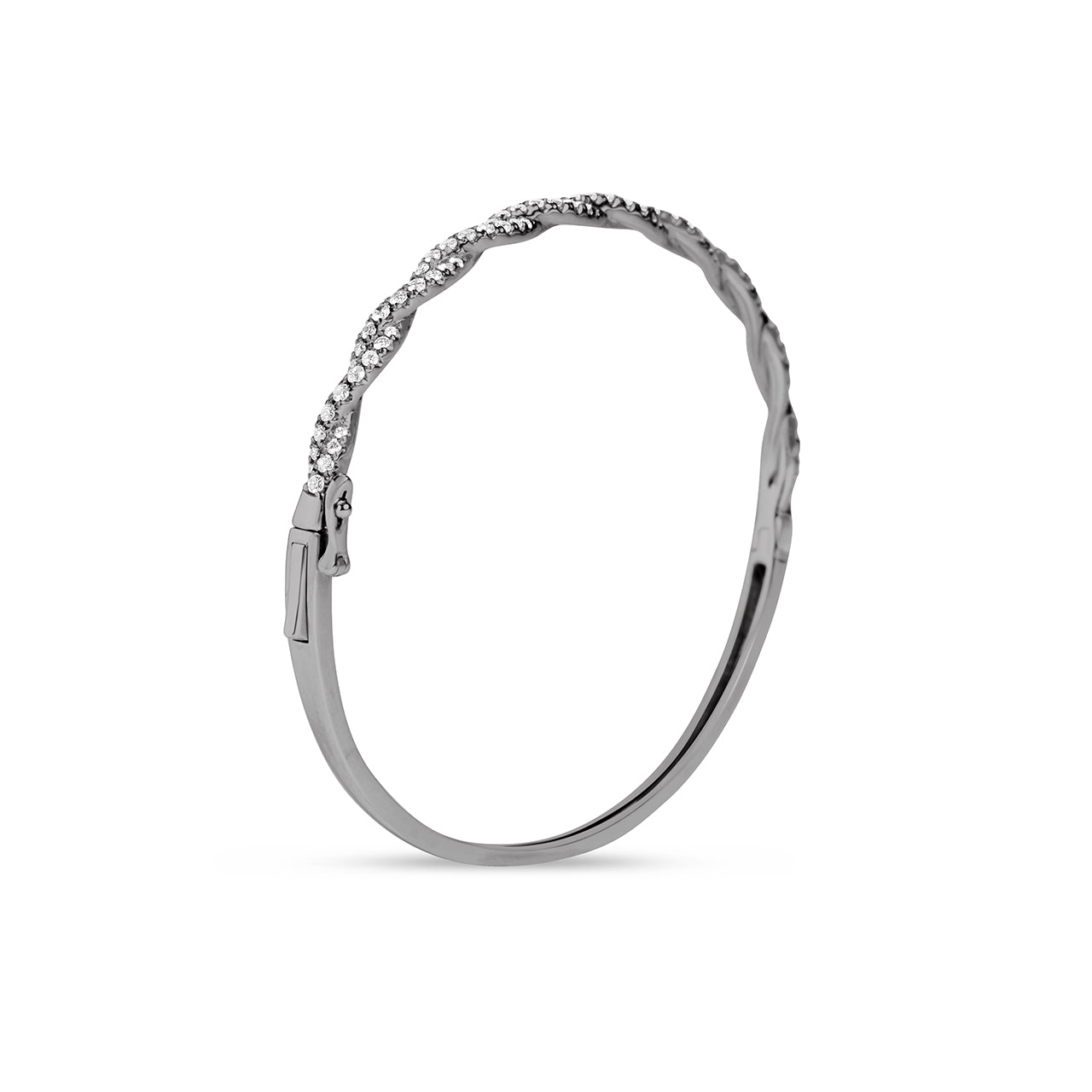 Diamond Twist Bangle