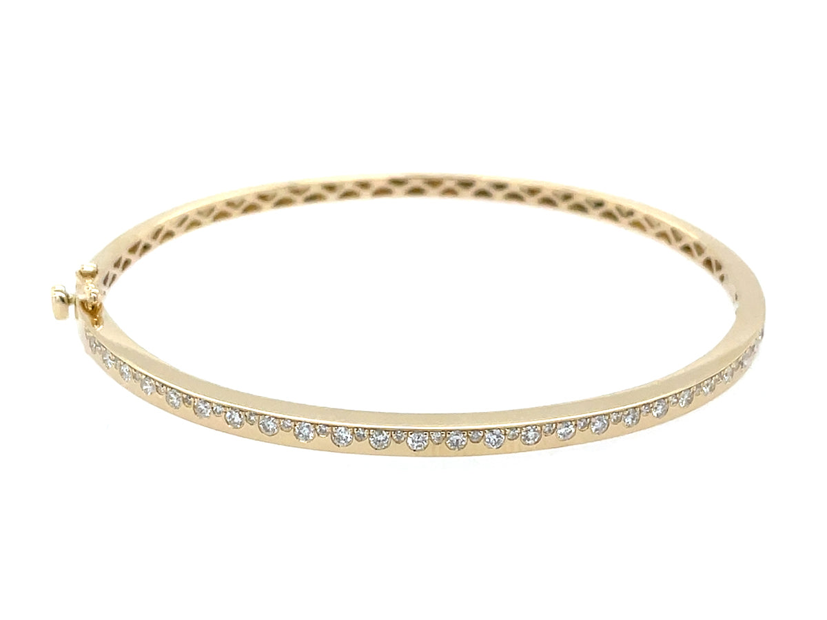 Diamond Offset Bangle