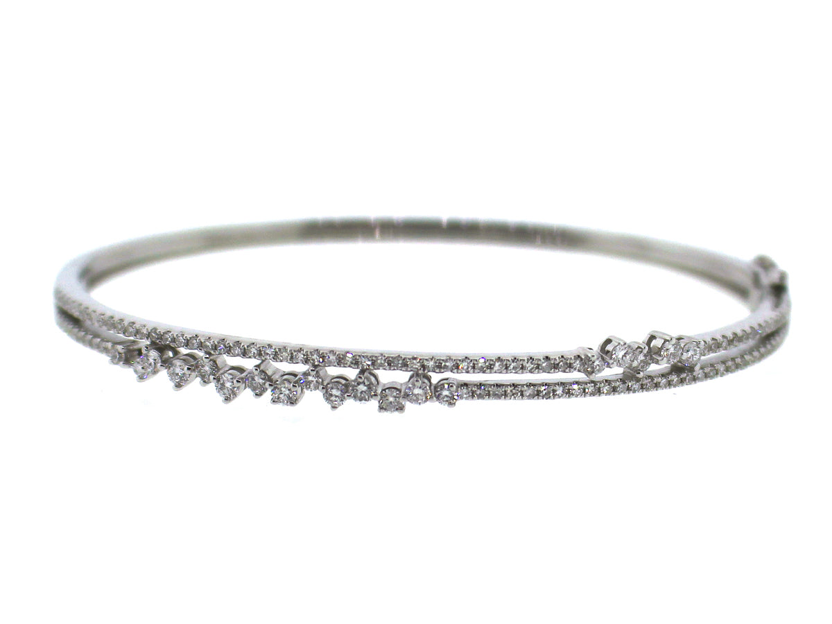 DIAMOND BANGLE, 14KW (N)
