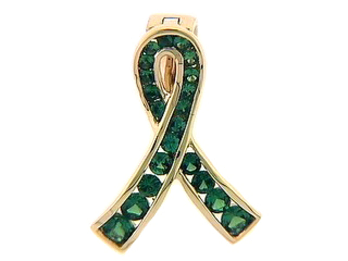 TSAVORITE BROACH