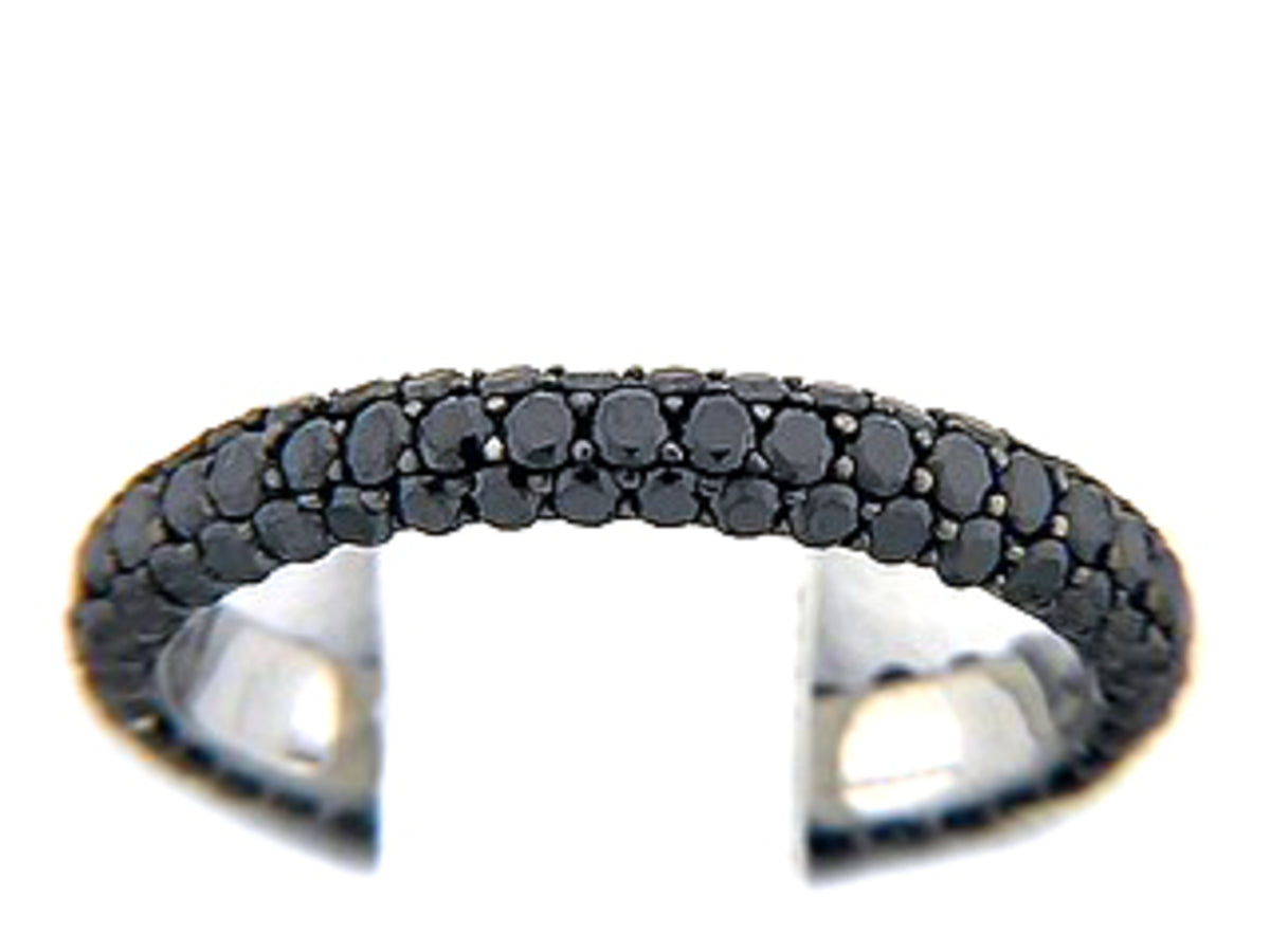BLACK DIAMOND RING, 14KW (R/H)
