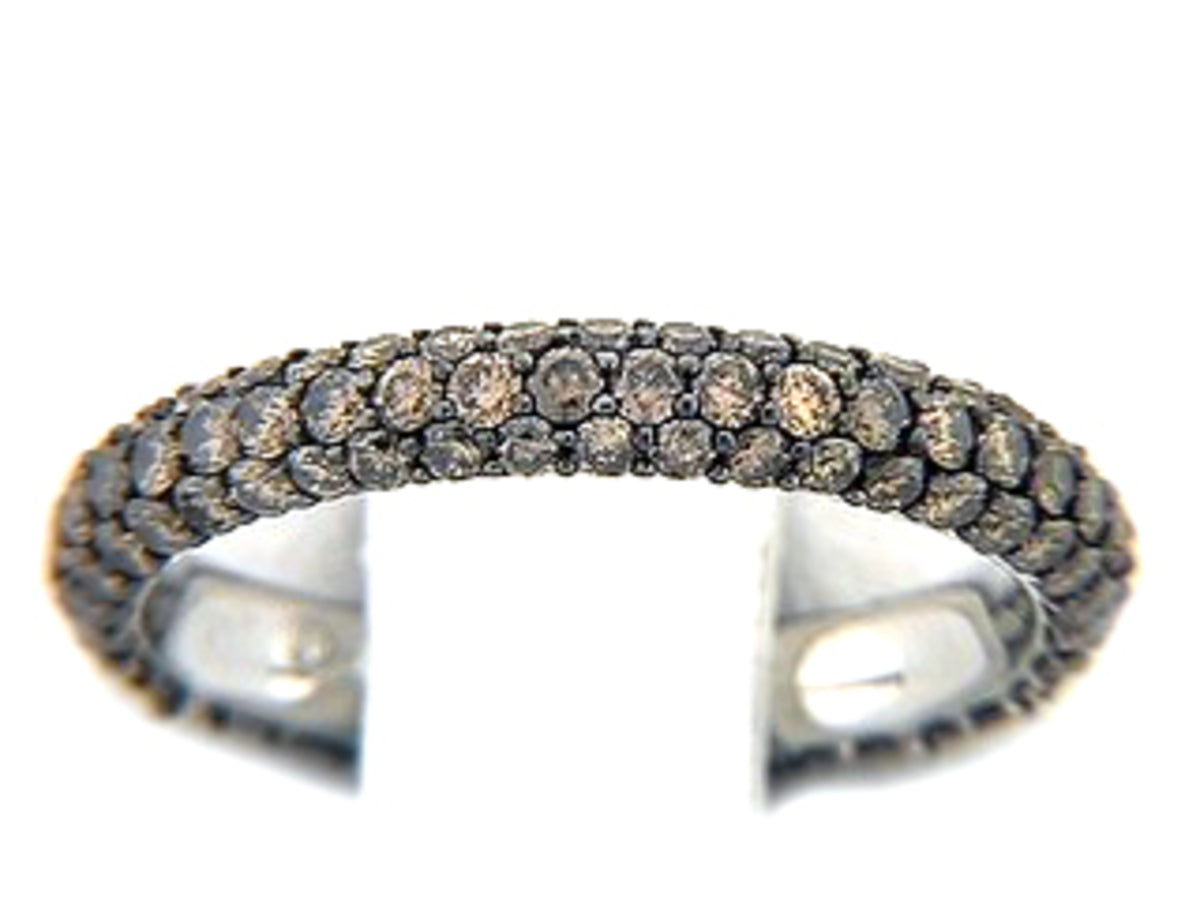 BROWN DIAMOND RING, 14KW (N)