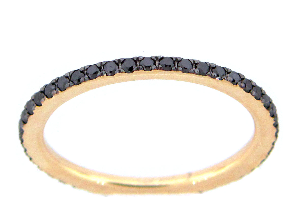 BLACK DIAMOND 1 ROW ETERNITY RING
