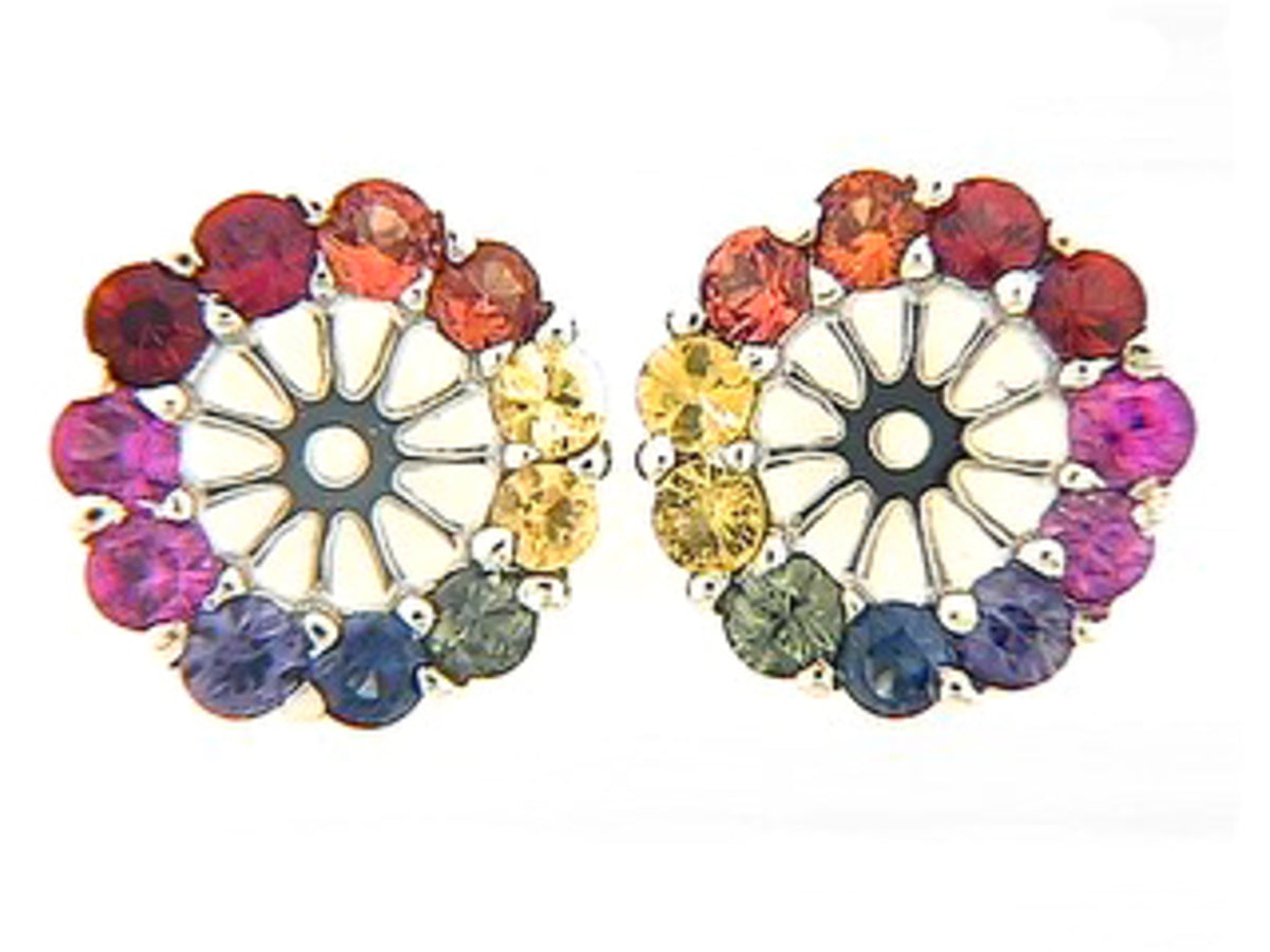 RAINBOW SAPPHIRE EARRING JACKET