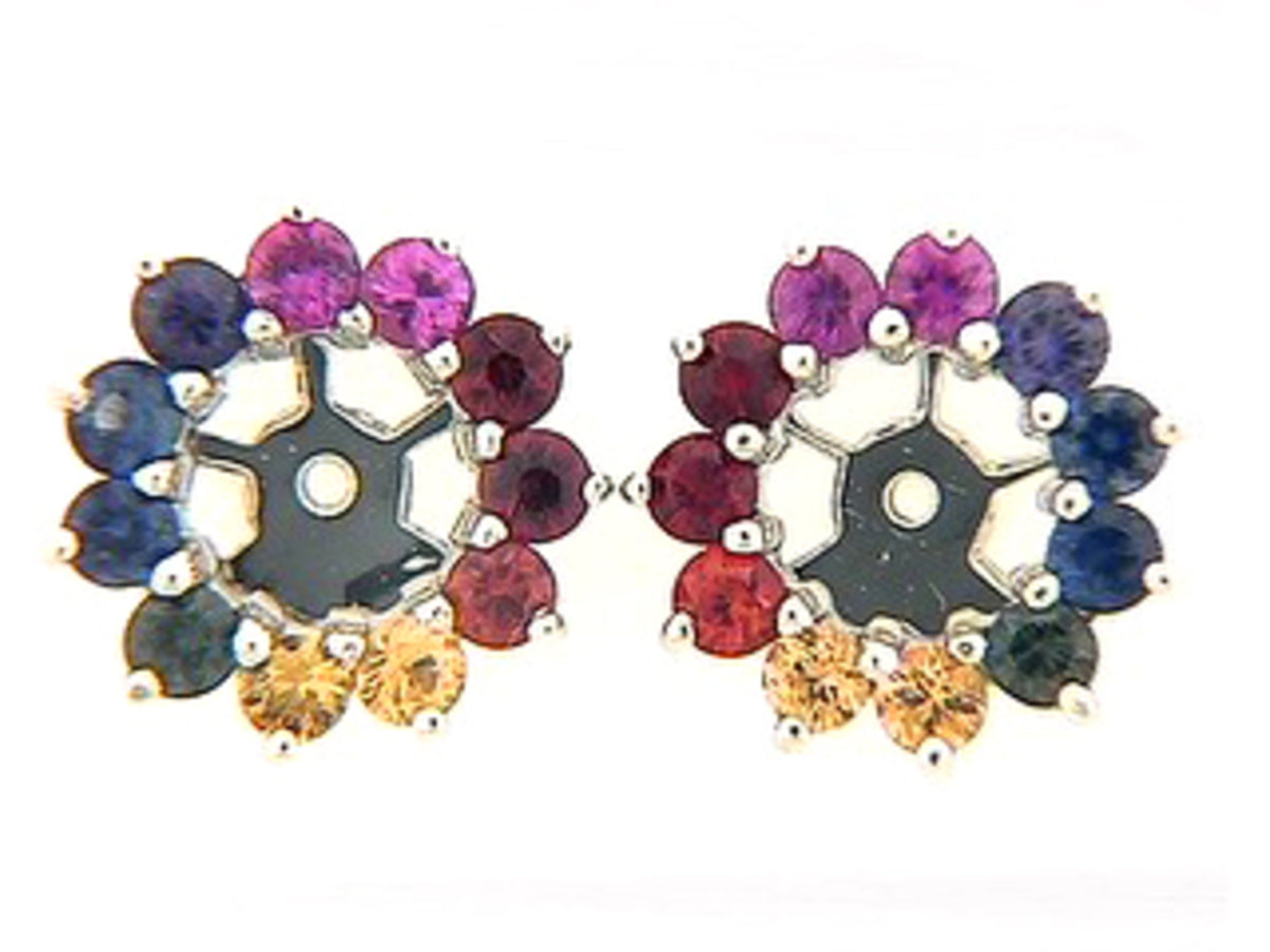 RAINBOW SAPPHIRE EARRING JACKET
