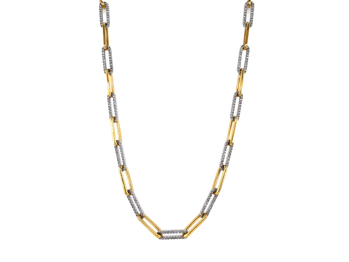 DIAMOND LINK 16" NECKLACE