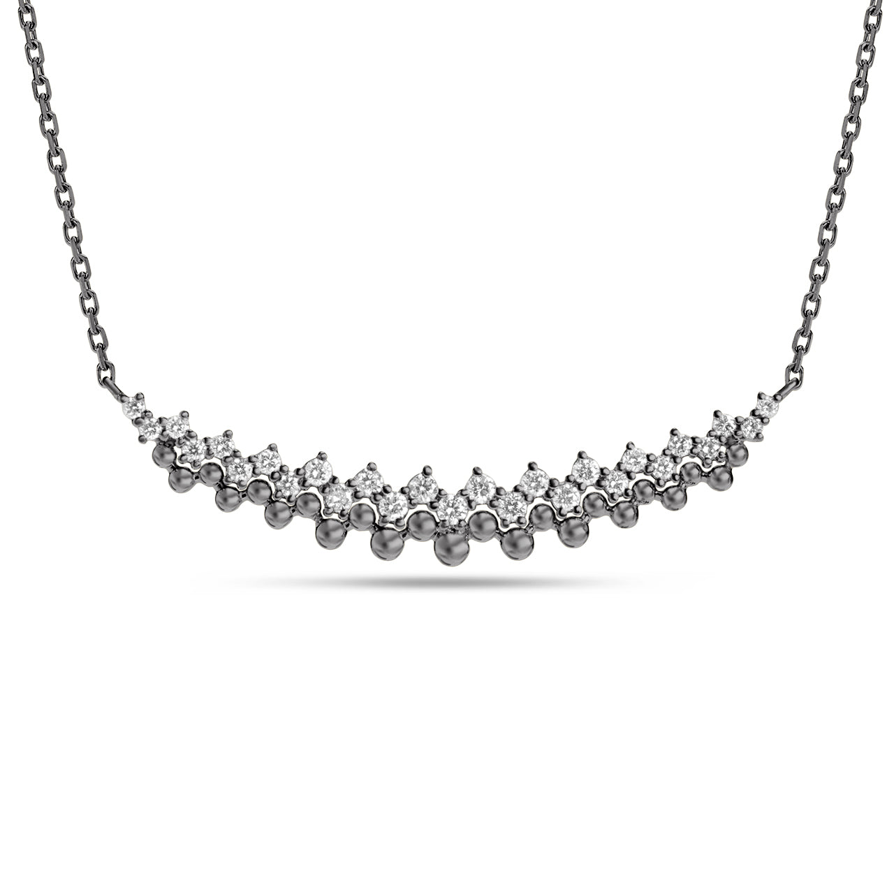 Diamond Beaded Stich Necklace
