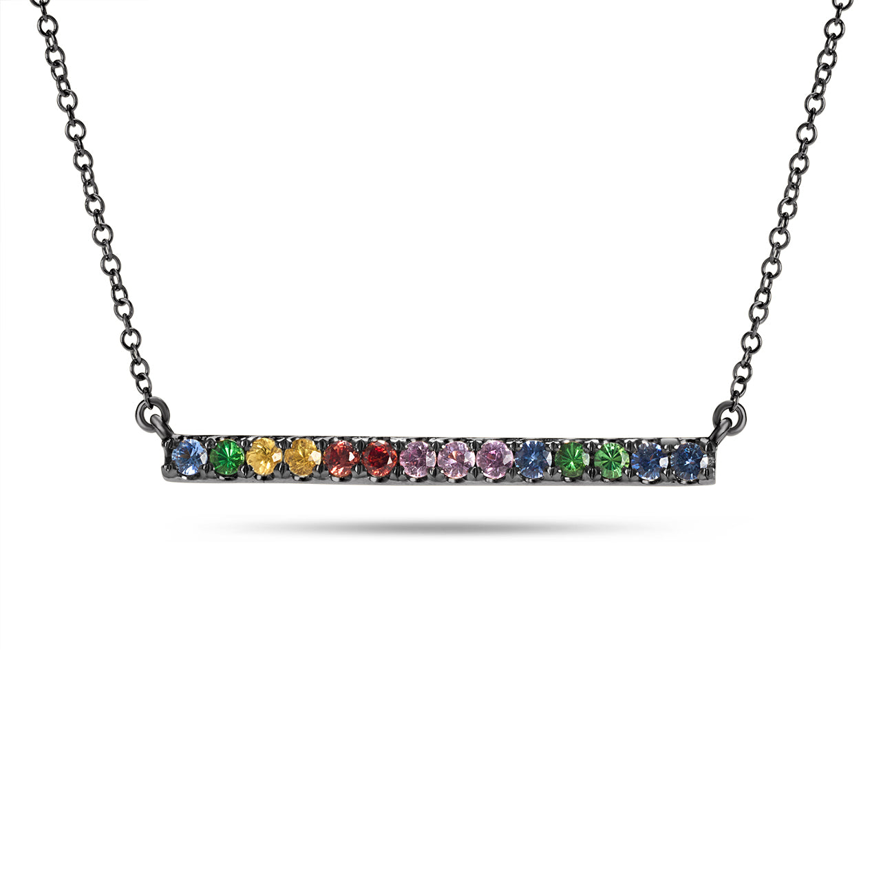 Rainbow Bar Necklace