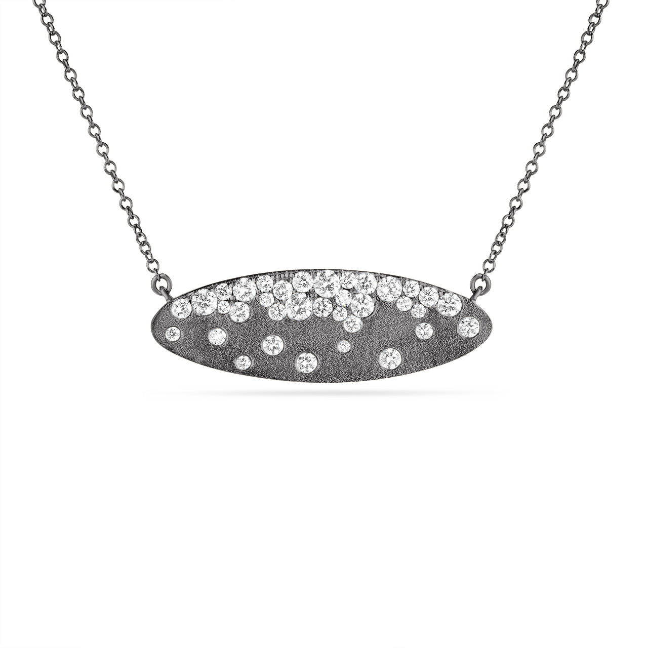Diamond Confetti Moval Necklace