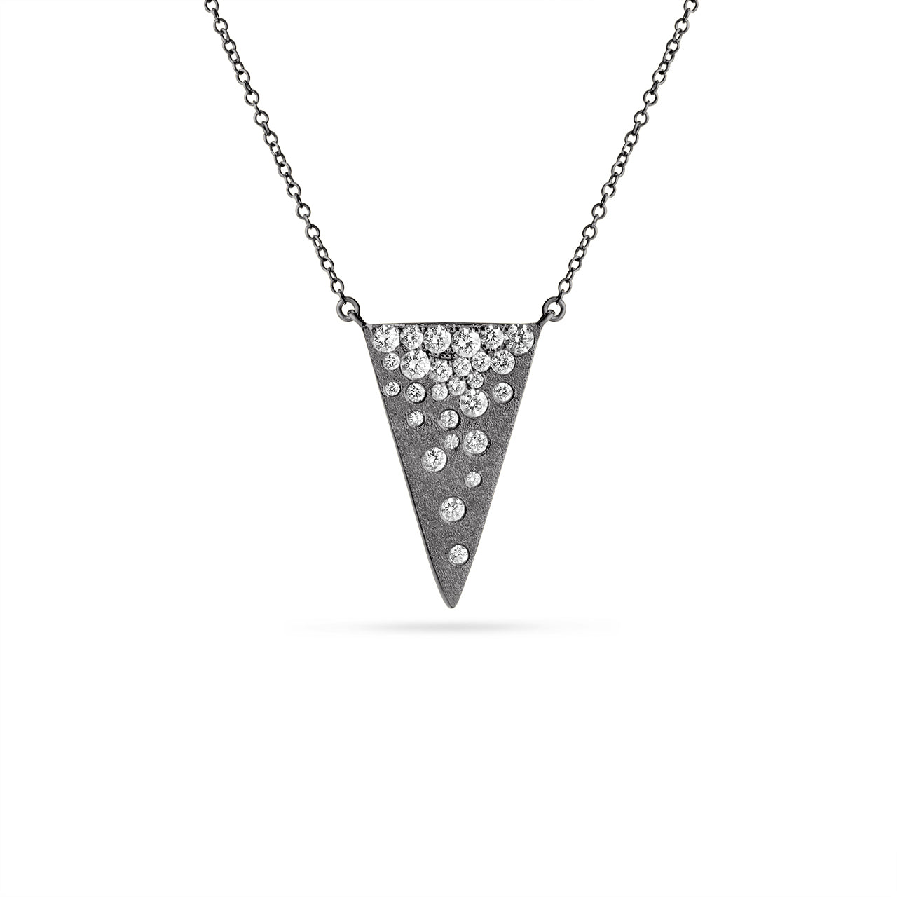 Diamond Confetti Triangle Necklace