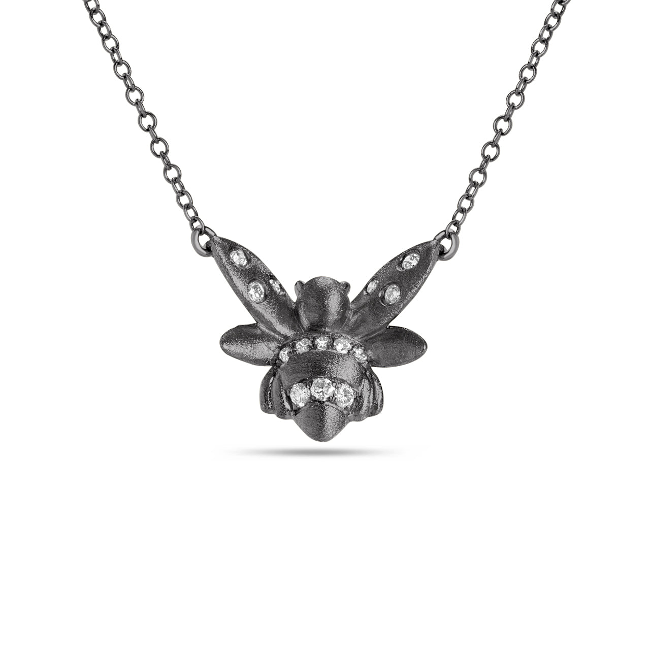 Diamond Bumblebee Necklace