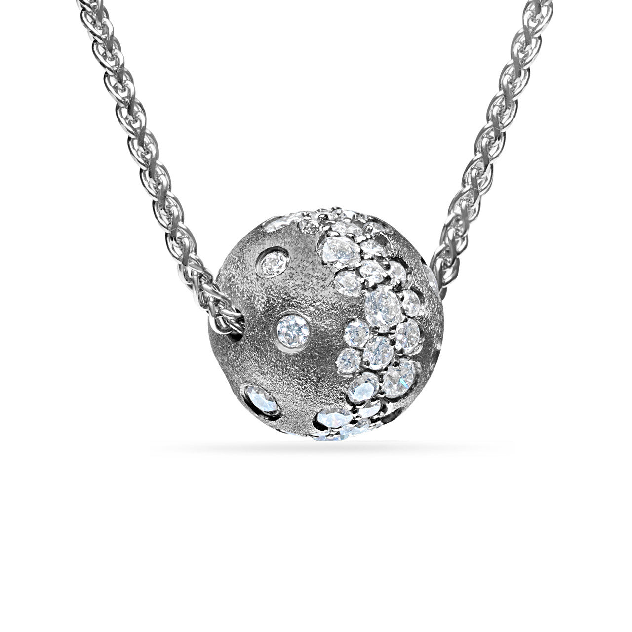 Diamond Confetti Ball Slide Necklace