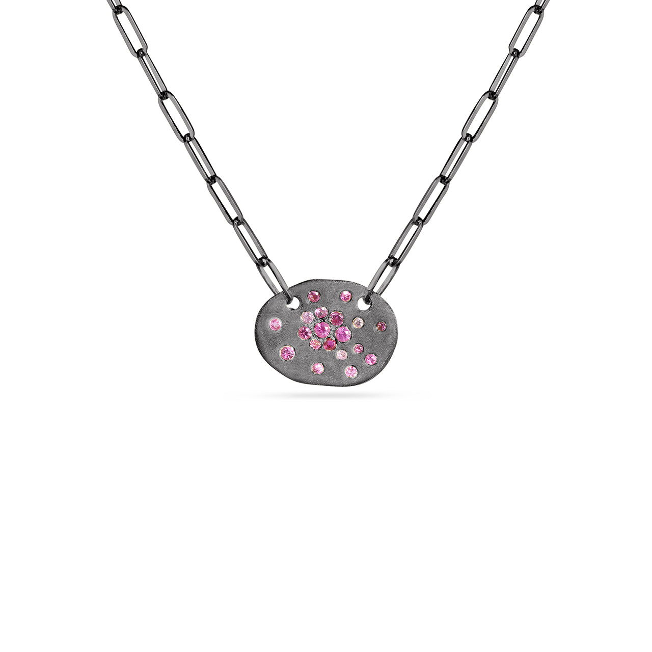 Pink Sapphire & Ruby Confetti Artisan Necklace