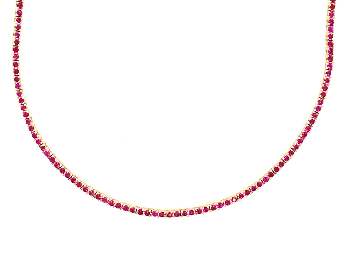 RUBY NECKLACE, 16"
