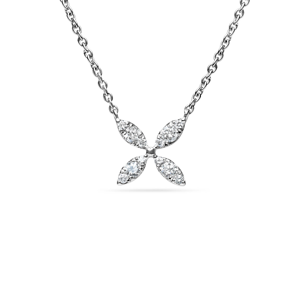 Diamond Floret X Necklace