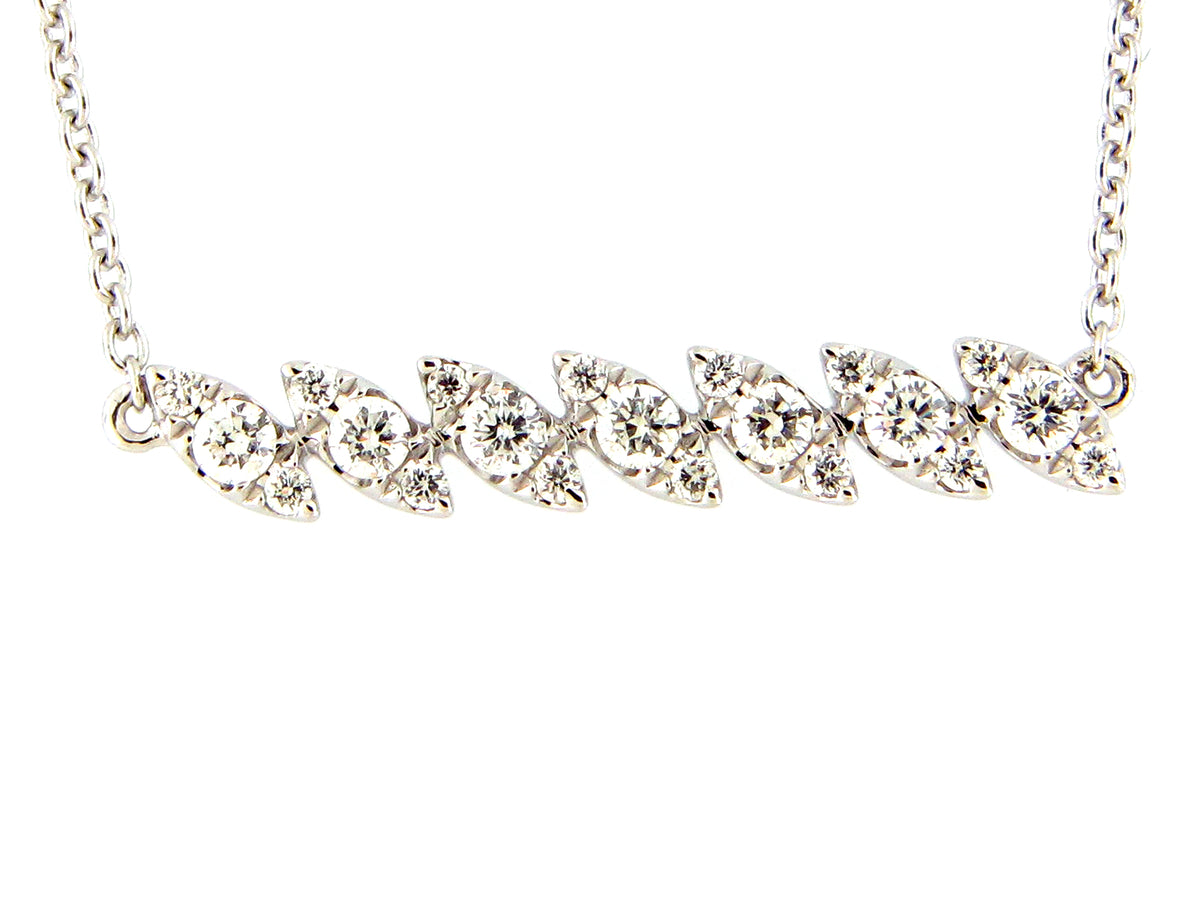 DIAMOND BAR PENDANT NECKLACE