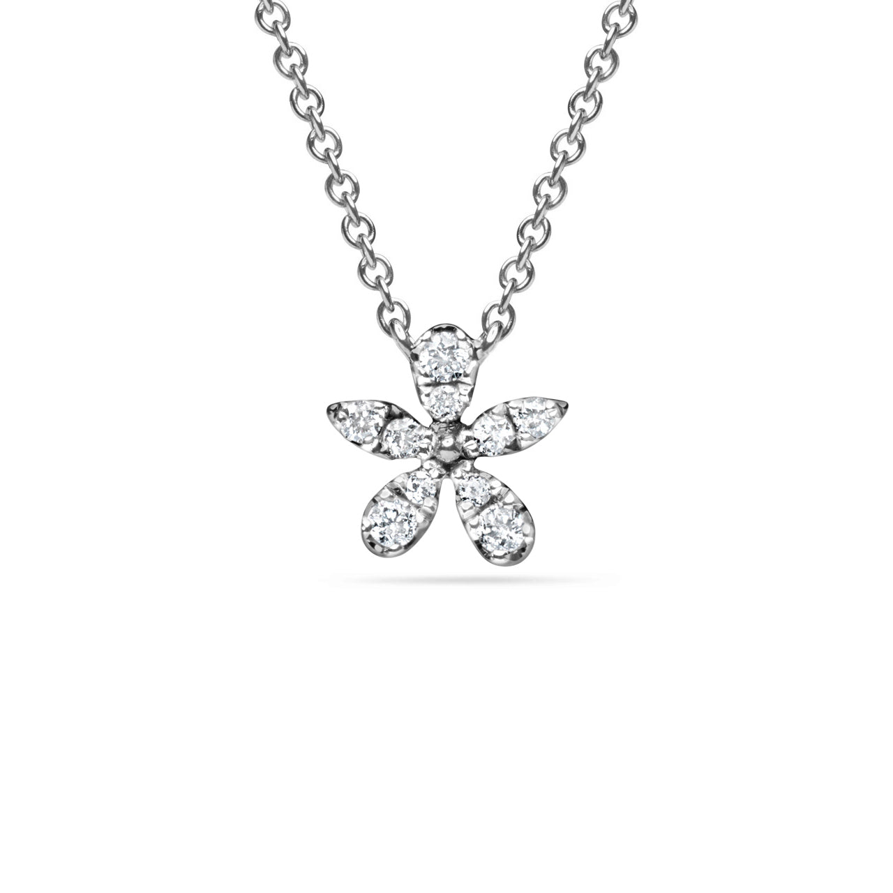 Diamond Floret Petite Necklace
