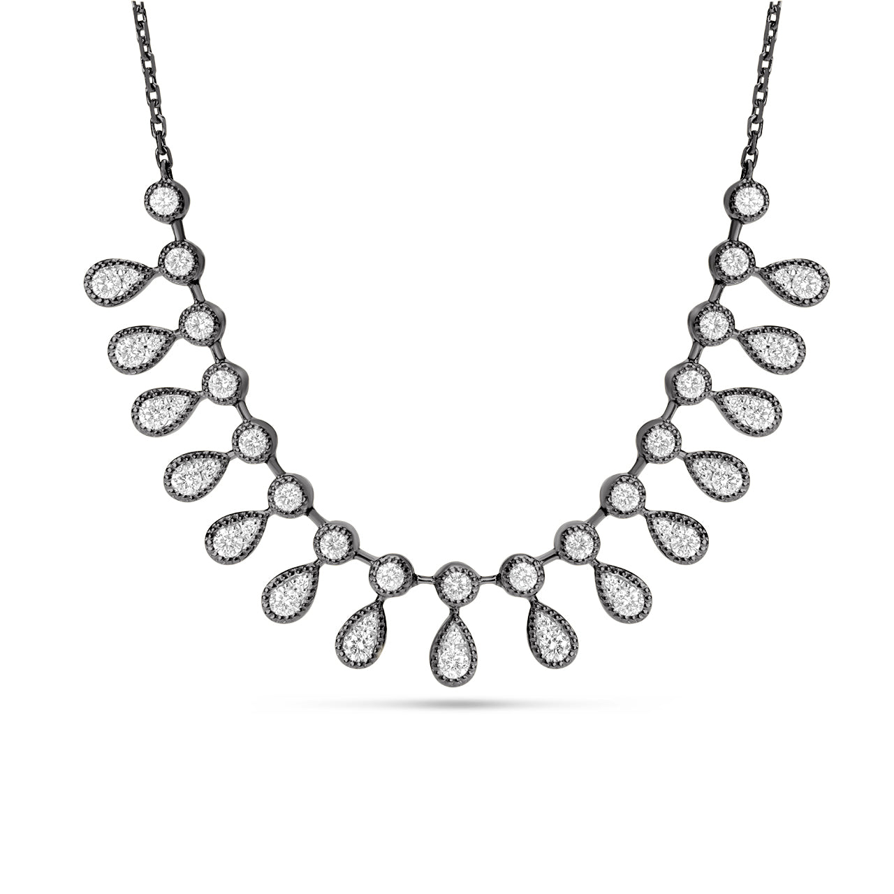 Diamond Teardrop Stacking Necklace
