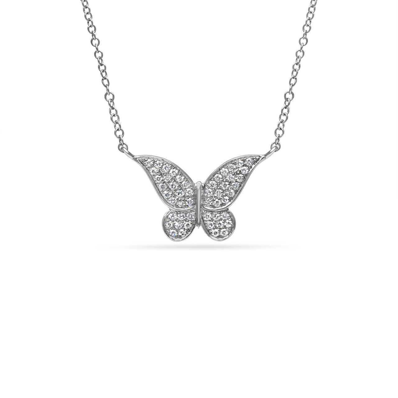 Diamond Butterfly Necklace