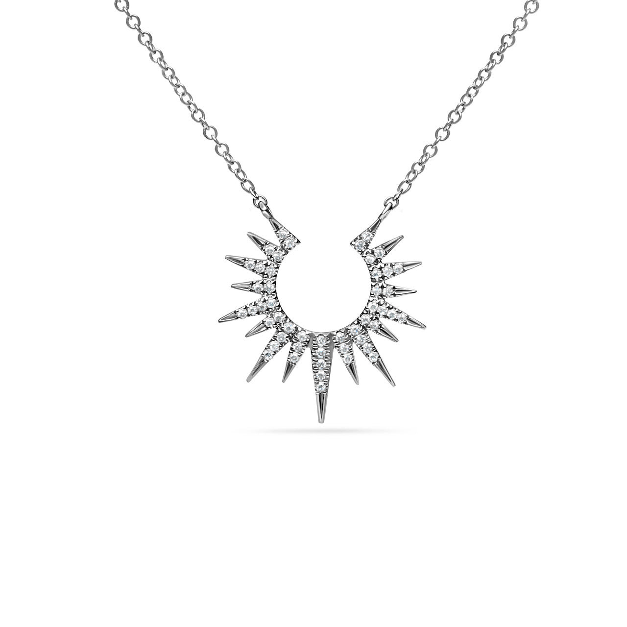Diamond Sunburst Necklace