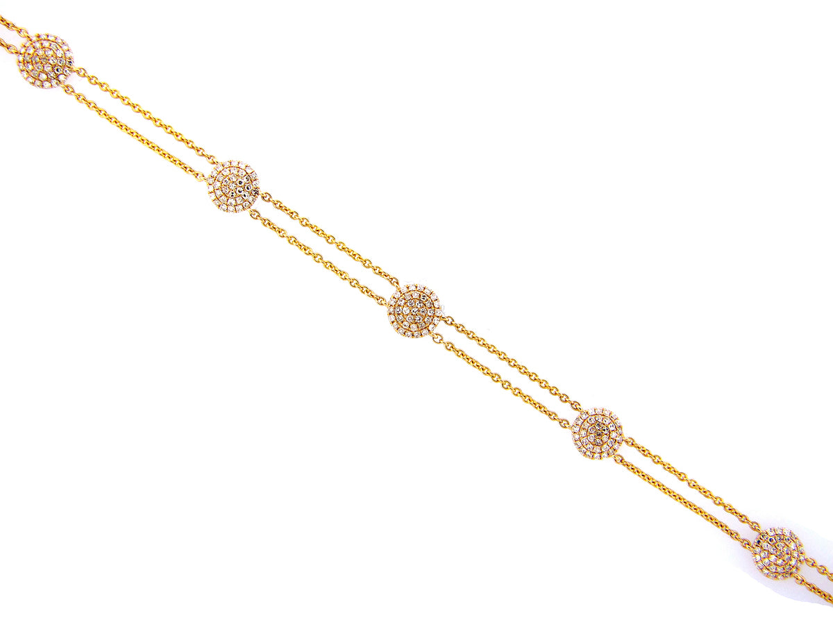 DIAMOND DISC 2 ROW CHOKER