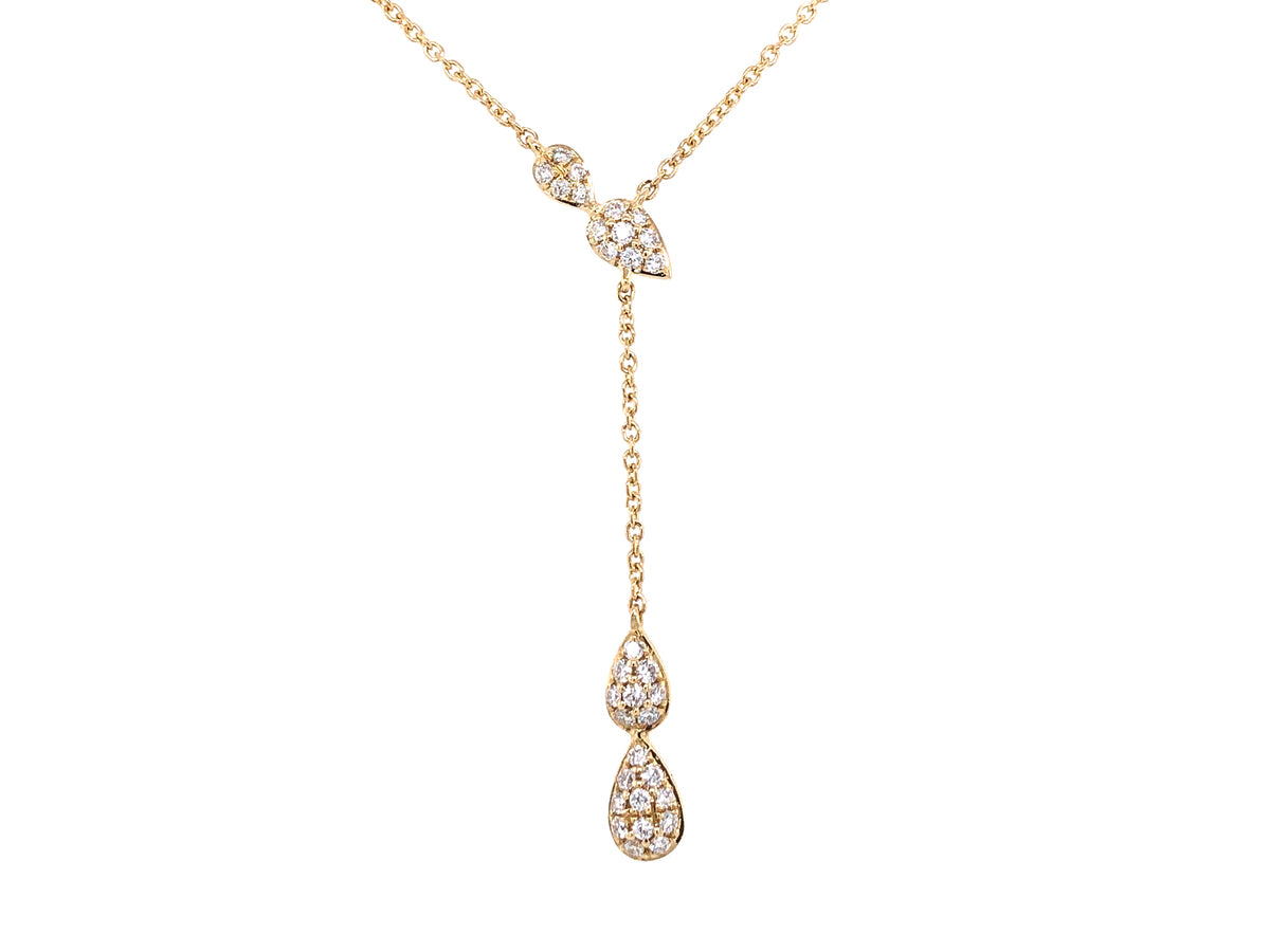 DIAMOND LARIAT CHOKER NECKLACE
