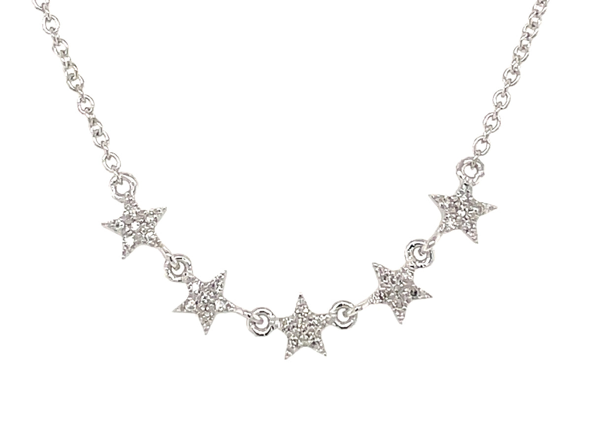 DIAMOND 5 STAR NECKLACE