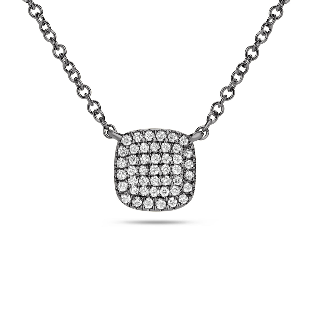 Diamond Cushion Necklace