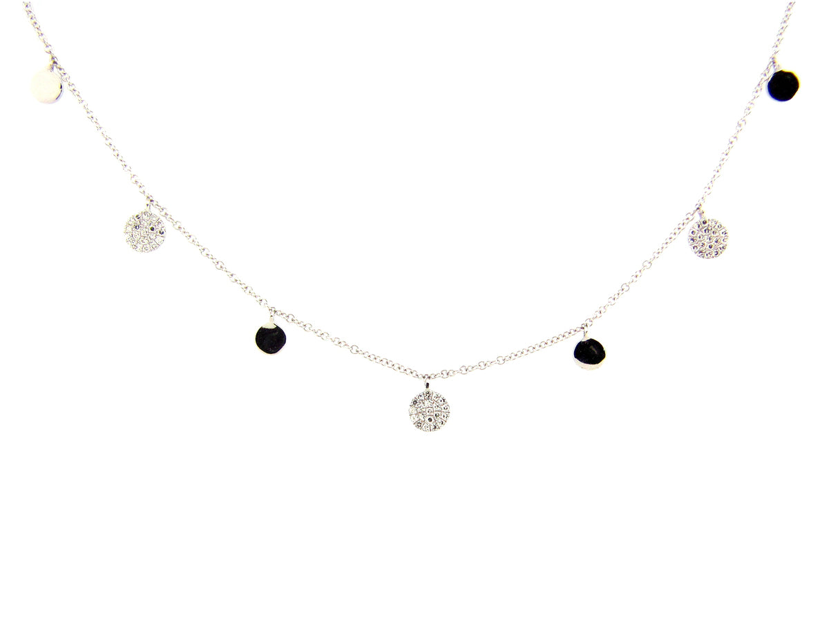 DIAMOND DISC NECKLACE